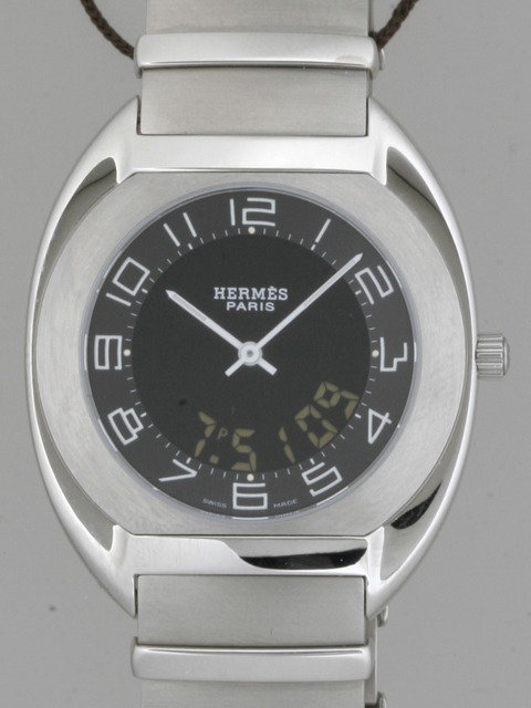 HERMES エルメス時計コピー エスパス ES1.710.330/4900 SS ブラック